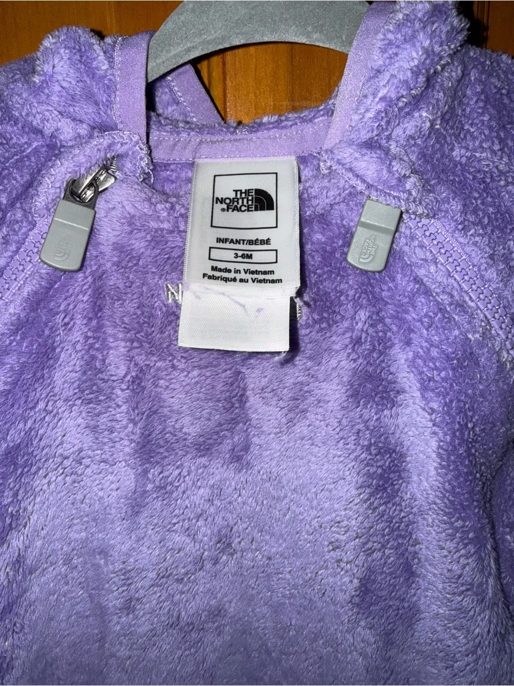 The North Face Lavender Plush Kids Fleece One-Piece